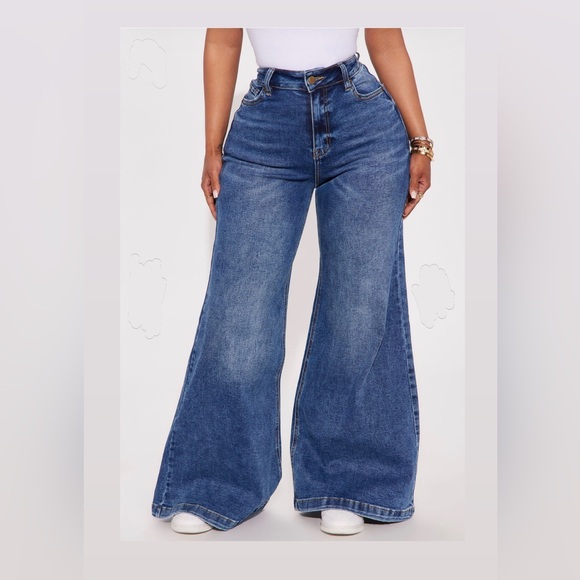 NWT Fashionova wide leg jeans - Picture 2 of 3